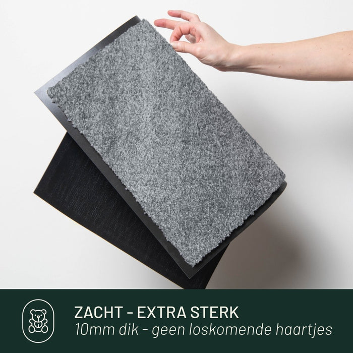 Studio M CLASSIC PRO Antislip Droogloopmat 60x80 cm - Lichtgrijs