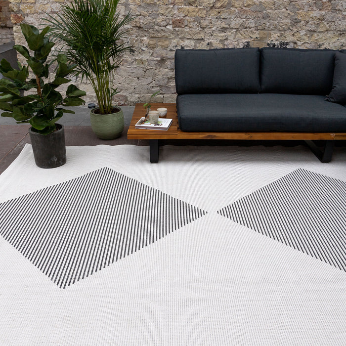 Eva Interior Buitenkleed Kite Zwart  240x340cm