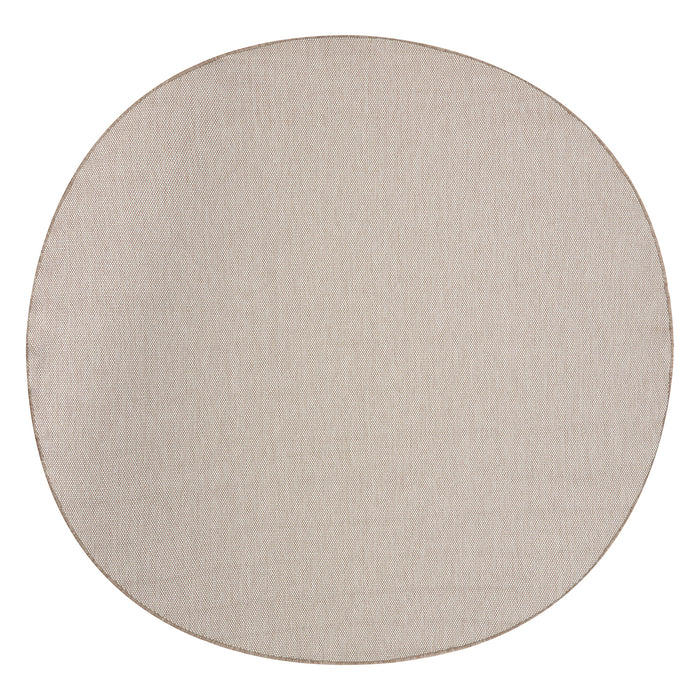 EVA Interior - Buitenkleed Mono - Naturel|wit - Rond 240 Ø - (XL)