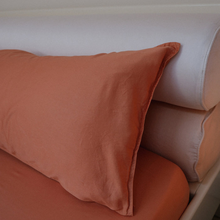 Crisp Sheets Kussensloop 140 cm  - Terra Cotta