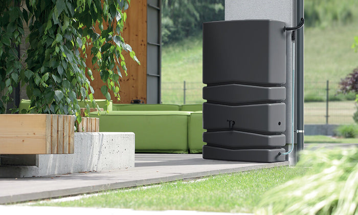 Prosperplast - Regenton Aqua Tower 350 liter - Antraciet