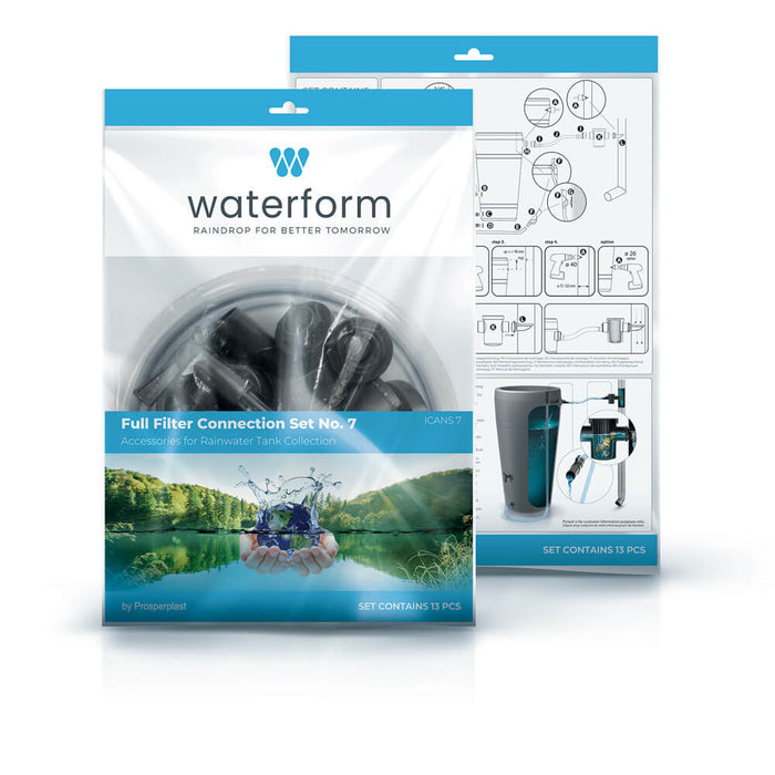 Prosperplast - Regenton Aftap- en vulset - 13 delig