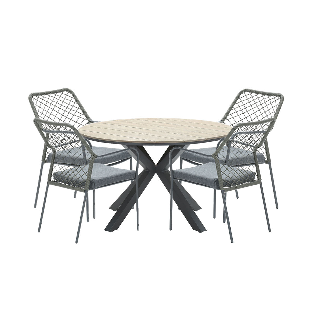 Garden Impressions Ross tuinset 5-delig mosgroen-light teak look