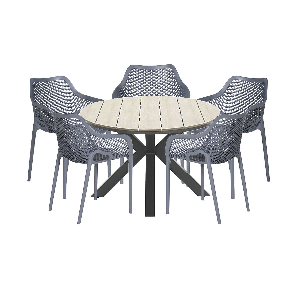 Garden Impressions Air XL-Tulli tuinset 6-delig-light teak look