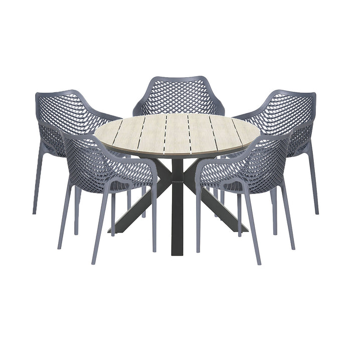 Garden Impressions Air XL-Tulli tuinset 6-delig-light teak look