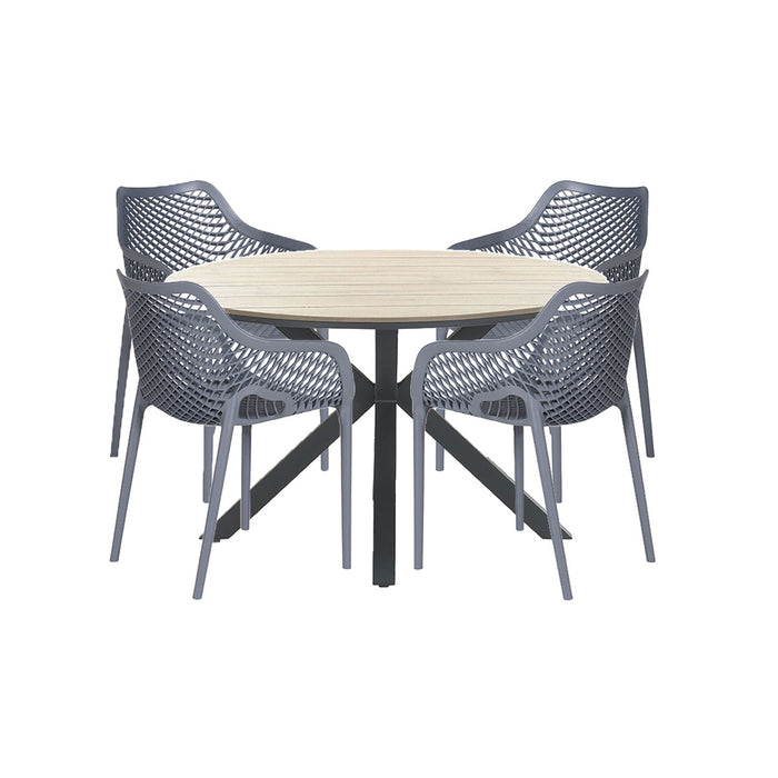 Garden Impressions Air XL-Tulli tuinset 5-delig-light teak look