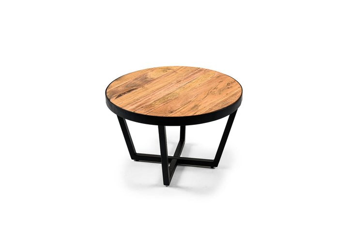 Vurna Kjeld salontafel rond 60 cm acaciahout bruin