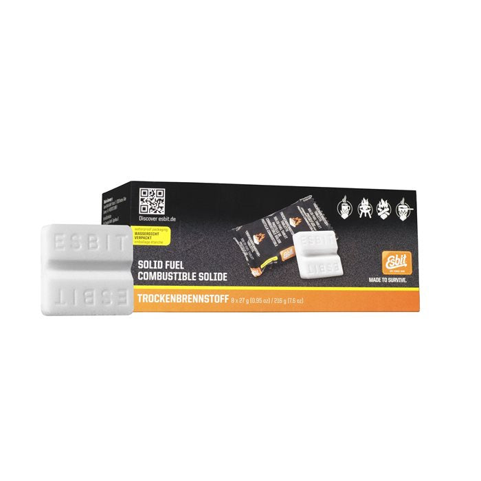 Esbit Blokjes Solid Fuel - 8 Stuks - 27gr per Stuk - 15min Brandtijd