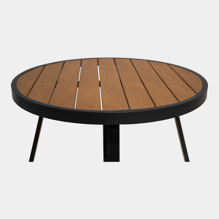 Lesli Living Arezzo bijzettafel polywood teaklook | set van 2