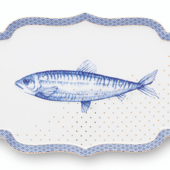 Pip Studio Rechthoekig Dienblad - Royal - Wit - 26x18cm