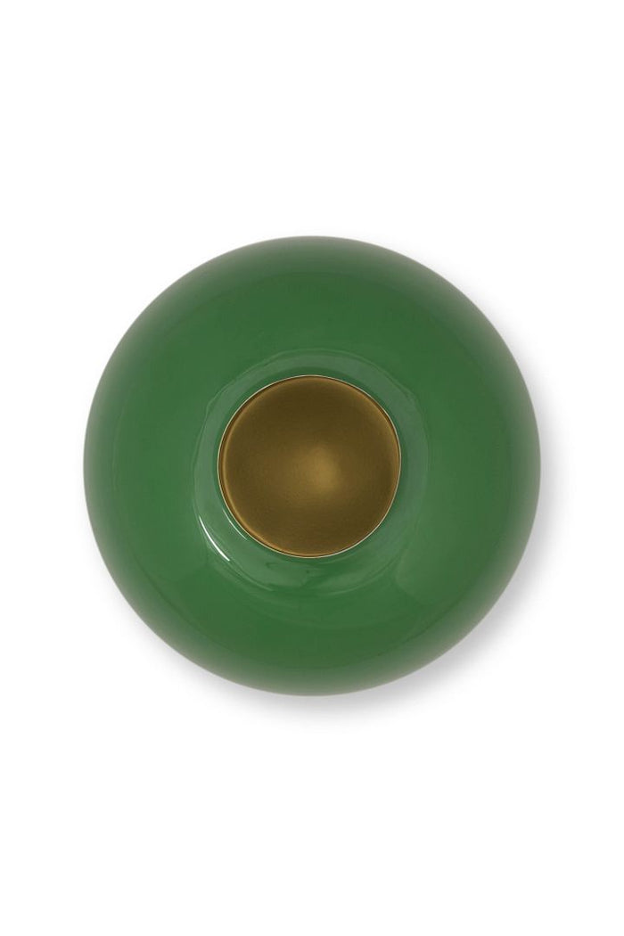 Pip Studio Metalen Vaas - Bloemenvaas - Groen - 23cm