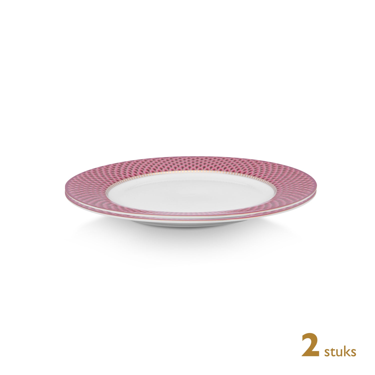 Pip Studio Onderborden - Flower Festival Donkerroze - Ø26.5cm - 2 St