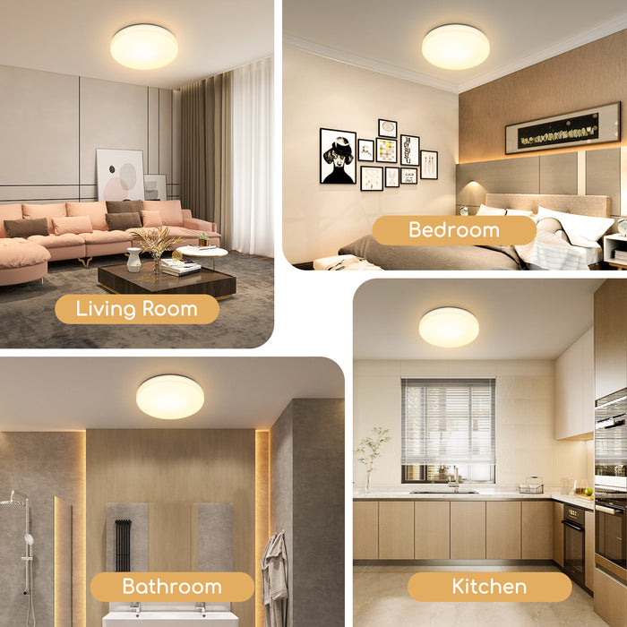 Aigostar 10I1M - Plafonnières - LED Plafondlamp - Ø 22cm- 18W -3000K