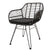 DS4U Moda terrasstoel DLX wicker zwart