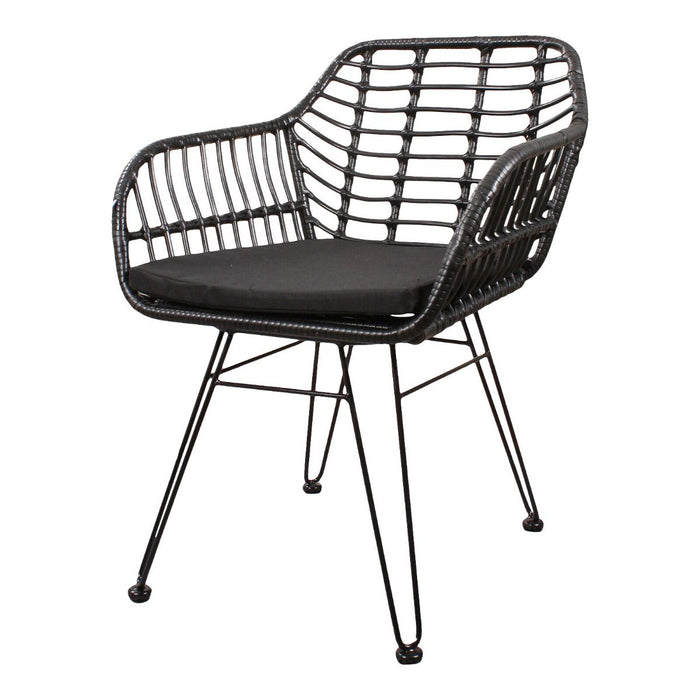 DS4U Moda terrasstoel DLX wicker zwart