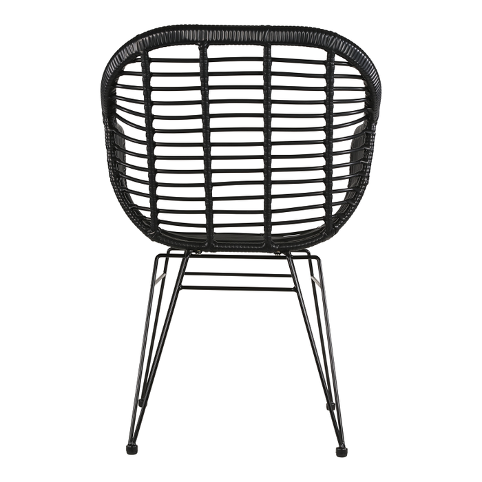 Lesli Living Moda terrasstoel wicker zwart