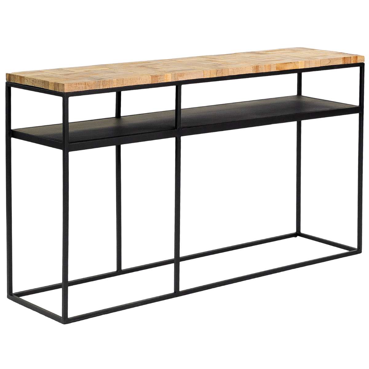 Vurna Makiko haltafel rechthoek teak bruin 140x35x75 cm