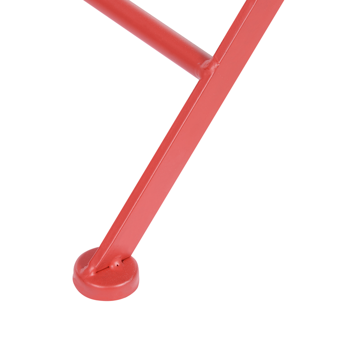 Beliani - SCARIO - Bistro set - Rood - IJzer