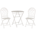 Beliani - STIFFE - Bistro set - Wit - IJzer