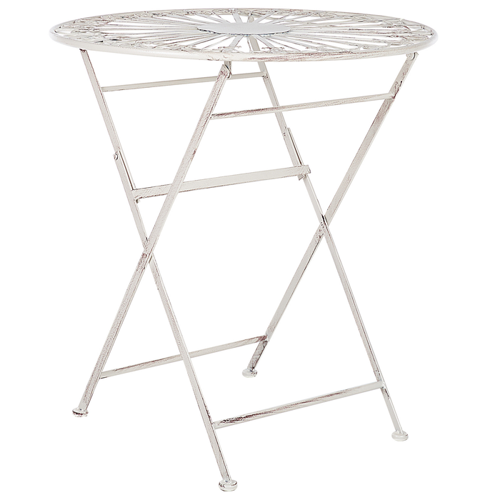 Beliani - SCAFA - Tuintafel - Wit - IJzer