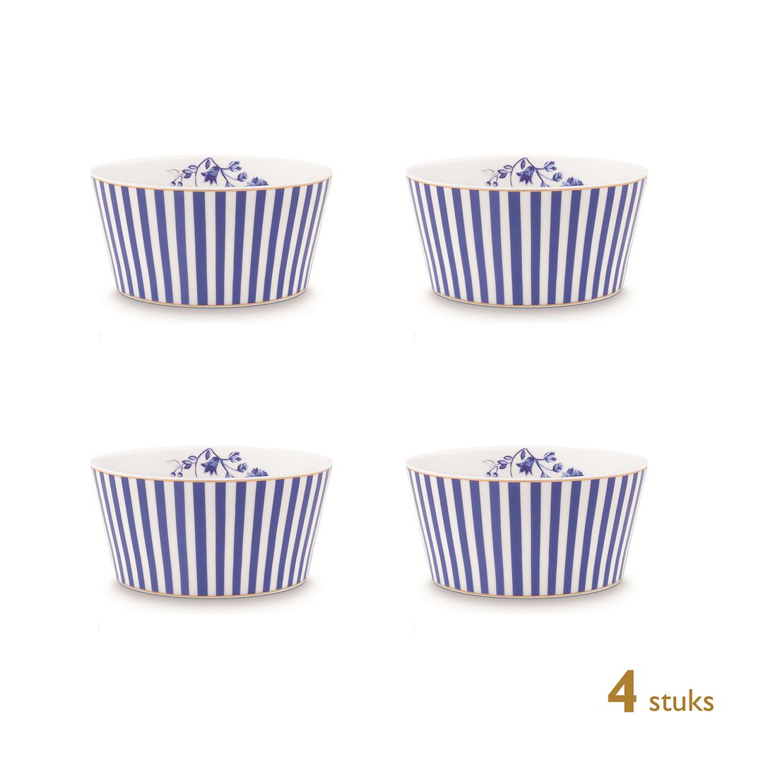 Pip Studio Kommen - Royal Stripes - Ø 12cm - 4 St.