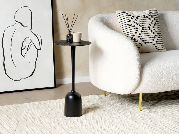 Beliani - SELWYN - Bijzettafel - Zwart - Aluminium