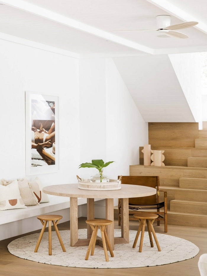 Lucci Air Plafondvenmtilator Airfusion Radar  Wit - Eiken Ø 132 cm