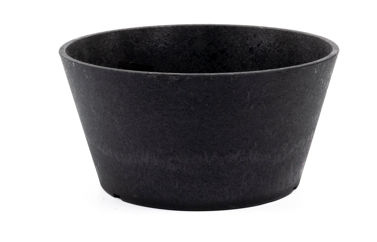Studio M Octavia Kunststof Bloempot Rond – Ø30 cm x H15 cm - Zwart