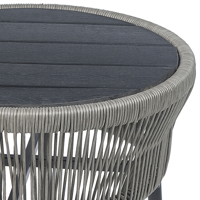 Beliani - GARGANO - Tuinset - Grijs - PE rotan