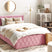 Beliani - ROCHEFORT - Tweepersoonsbed - Roze - 140 x 200 cm - Fluweel