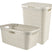Curver Style Wasmand met Deksel 60L + Wasmand 45L - Wit