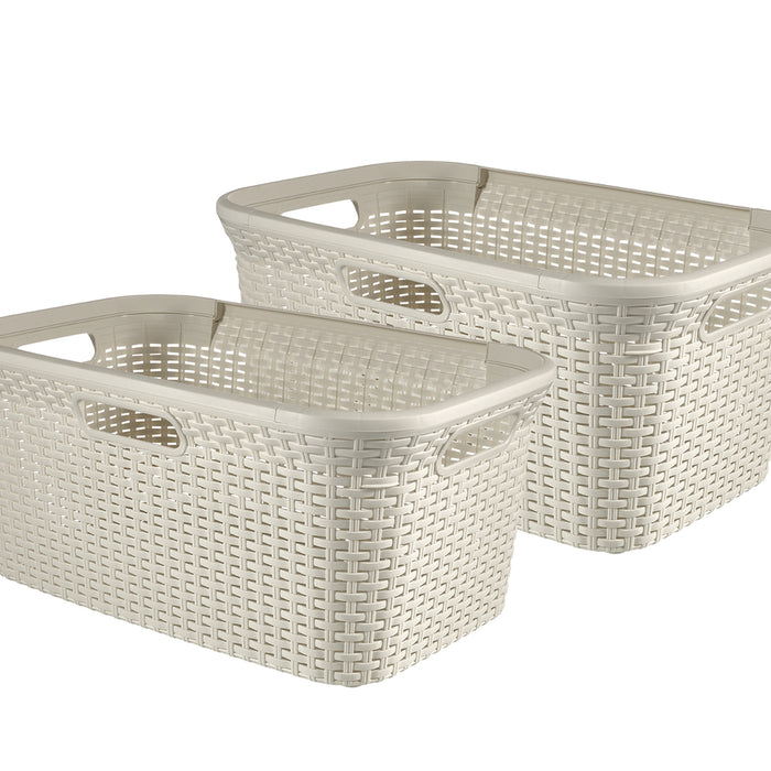 Curver Style Wasmand - 45L - 2 stuks - Wit