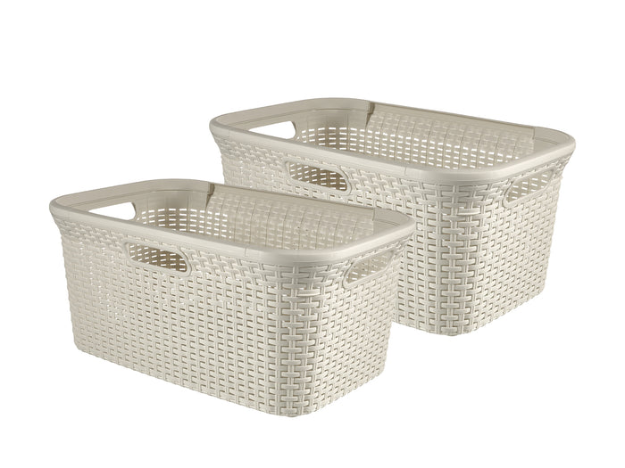 Curver Style Wasmand - 45L - 2 stuks - Wit