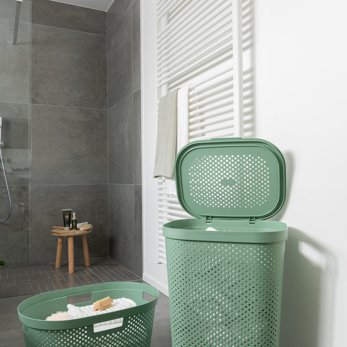 Curver Infinity Recycled Dots Wasmand - 40L - 2 stuks - Groen