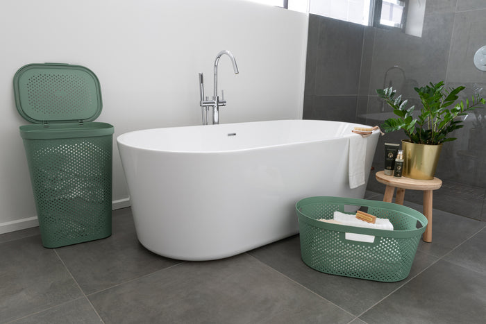 Curver Infinity Recycled Dots Wasmand - 40L - 2 stuks - Groen