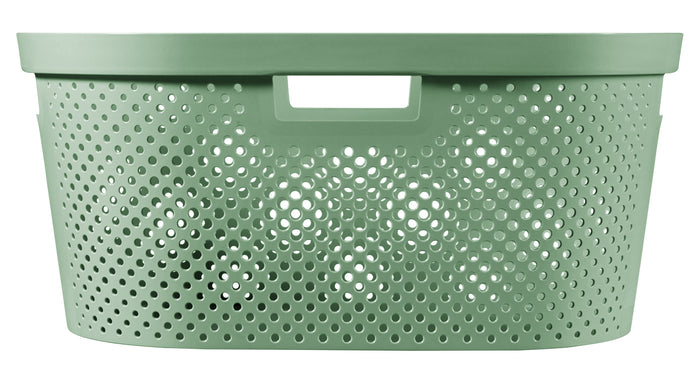 Curver Infinity Recycled Dots Wasmand - 40L - 2 stuks - Groen