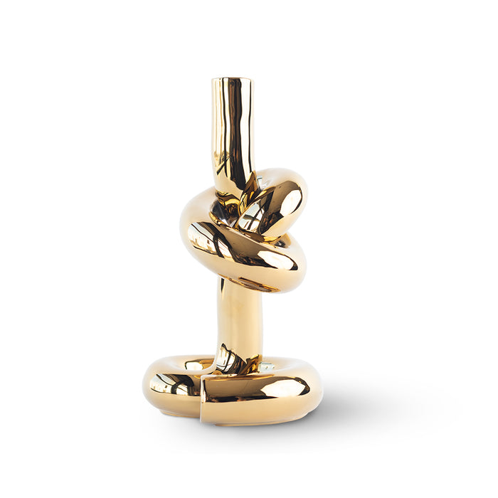 WERKWAARDIG KNOTTED CANDLEHOLDER GOLD