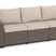Allibert California Loungebank - 3 personen - Cappuccino
