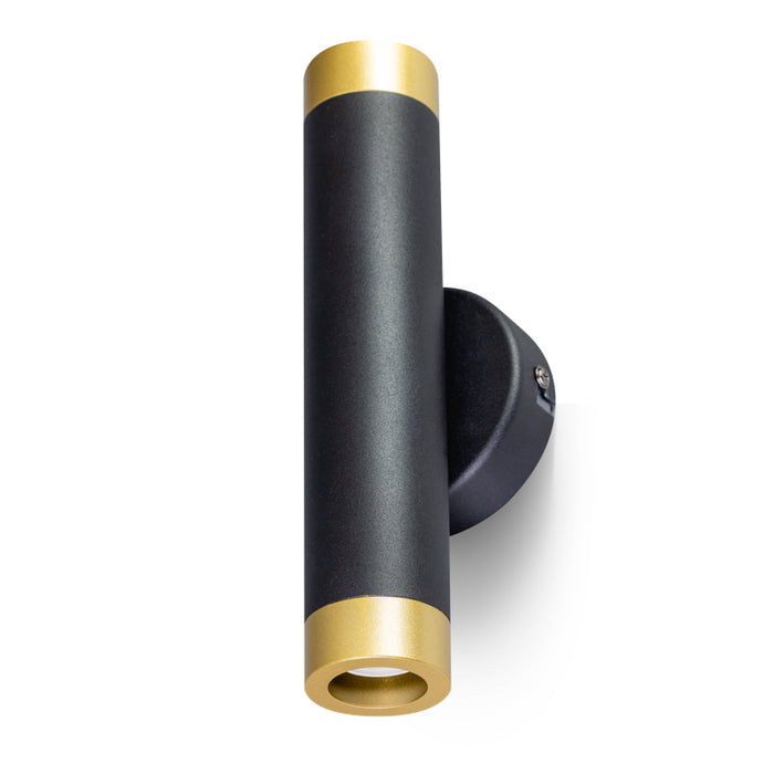 ETH Miller - Wandlamp - 2x lichtpunten - Zwart - Messing