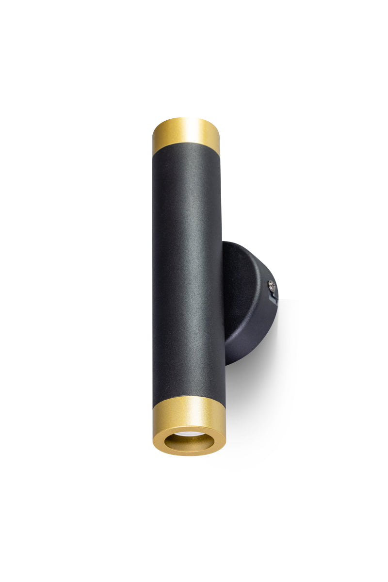 ETH Miller - Wandlamp - 2x lichtpunten - Zwart - Messing