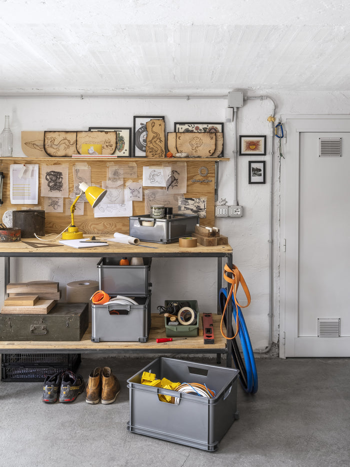 Curver Unibox Classic Opbergbox L - 3x30L - 43x35x23,5cm - Grijs