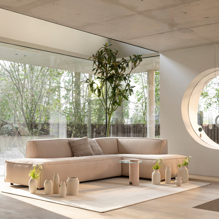 Zuiver Fat Freddy Rib Hoekbank Rechts - Naturel