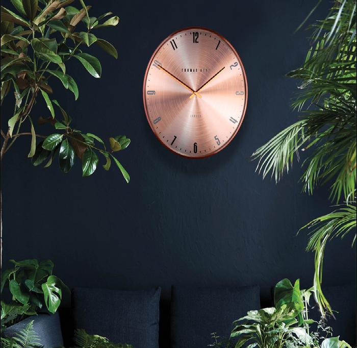 Decostar Klok  Jewel brons|rood Ø53CM