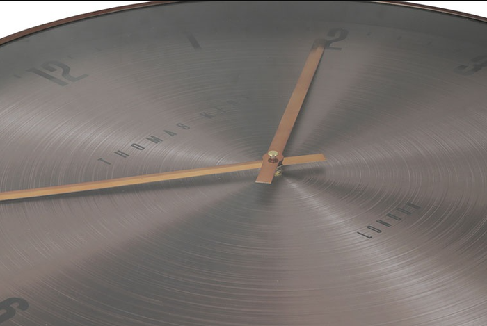 Decostar Klok  Jewel brons|rood Ø53CM