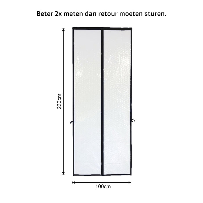 O'DADDY® Deurgordijn - vliegengordijn magneet - plastic - 100x230 EVA