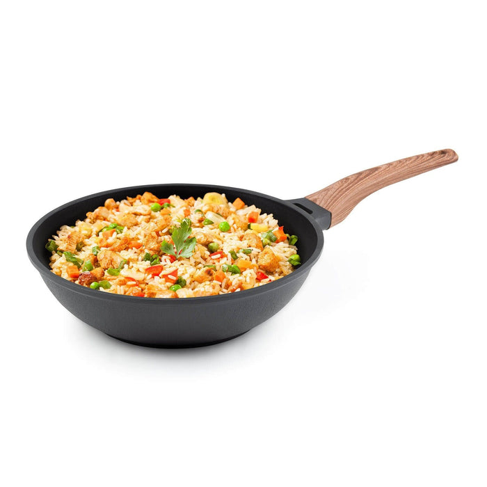 Rosmarino Black Line Wokpan - Wokpan inductie - 30 cm