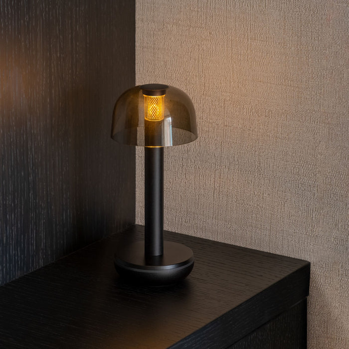 Humble Two Oplaadbare Tafellamp - Black Smoked