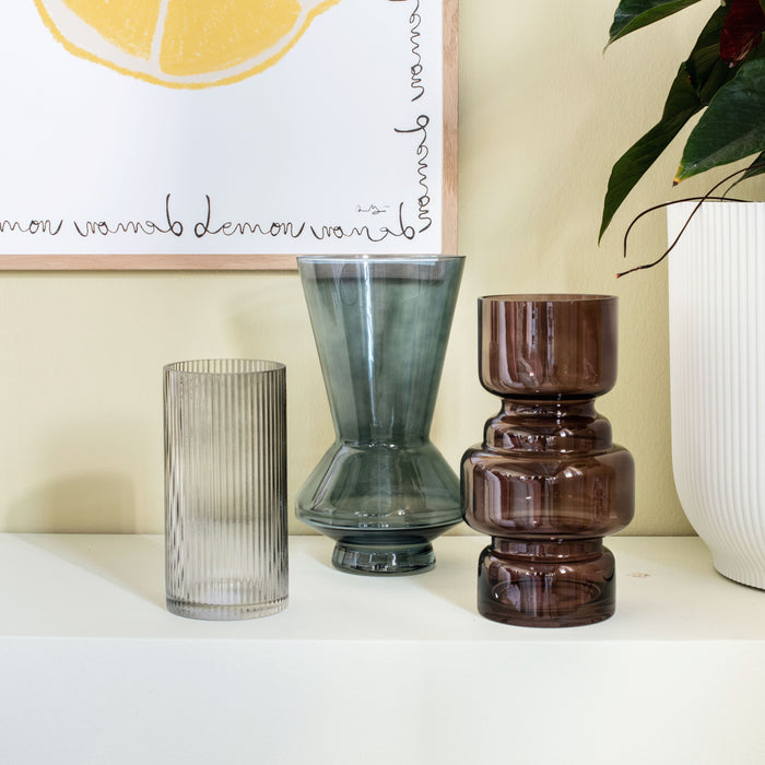 present time Courtly Vaas Large - Chocolade bruin