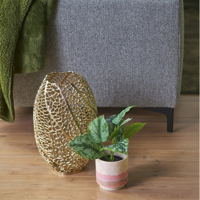 Light&living Windlicht Ø25,5x38 cm SINULA antiek goud