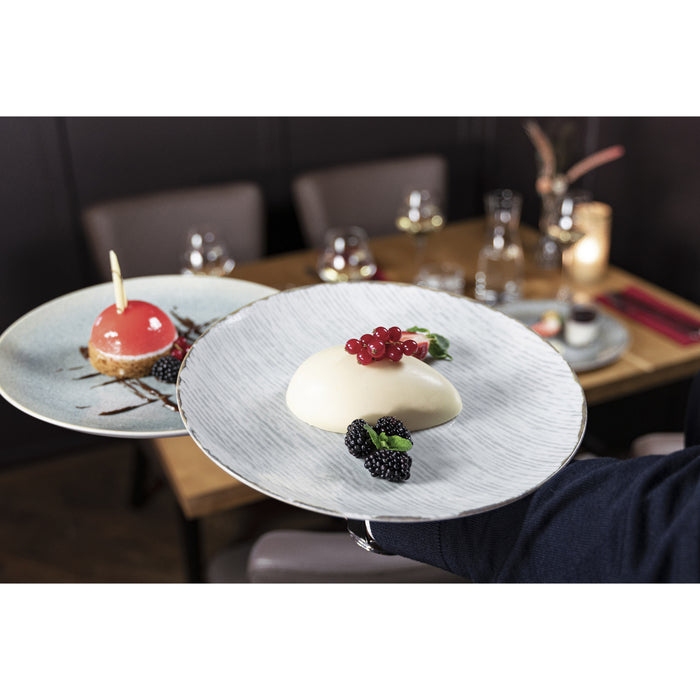 Hazel & Bos Juntos Rayado dinerbord - 27 cm - 6 stuks - porselein